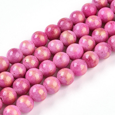 Natural Mashan Jade Beads Strands G-A255-A01-02N-1
