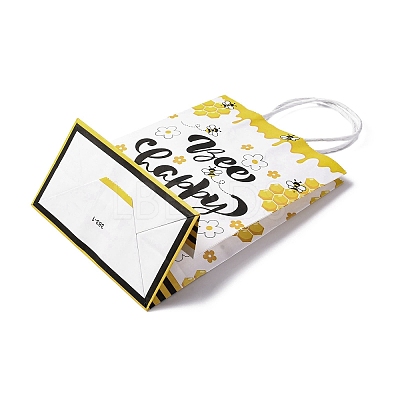 Bees Theme Rectangle Paper Bags CARB-F012-02A-1