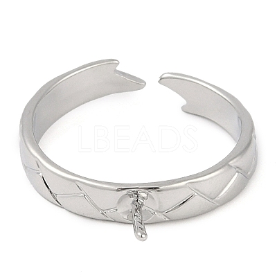Brass Cuff Finger Ring Settings KK-L219-15E-P-1