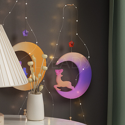 Moon DIY Silhouette Silicone Molds DIY-F148-02B-1