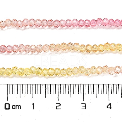 Transparent Painted Glass Beads Strands X1-DGLA-A034-T2mm-A07-1