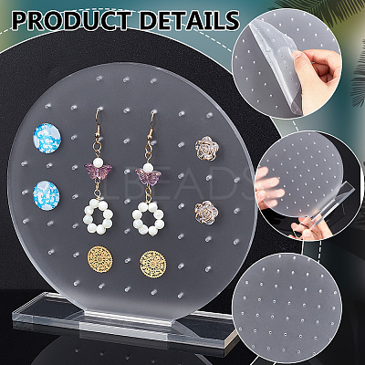 Acrylic Earring Display Stand EDIS-WH0023-01A-1