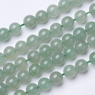 Natural Green Aventurine Beads Strands G-D855-09-10mm-1
