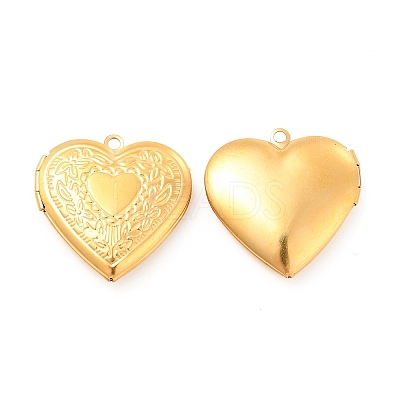 Ion Plating(IP) 304 Stainless Steel Locket Pendants X-STAS-G146-20G-1