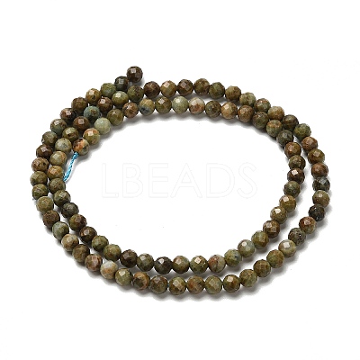 Natural African Turquoise(Jasper) Beads Strands G-RM2025524-A02-4mm-1