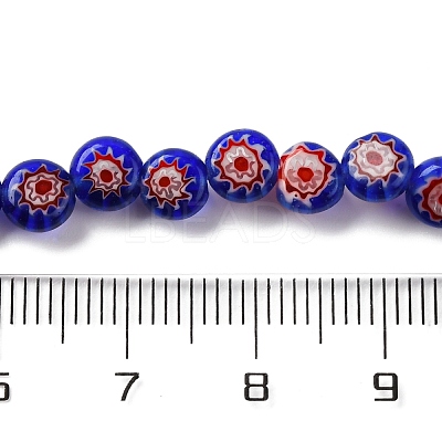 Handmade Millefiori Lampwork Beads Strands LAMP-G164-11A-1