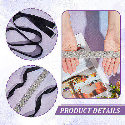 Bridal Belt for Wedding Dress AJEW-WH0471-114B-1