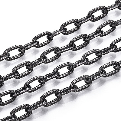 Aluminium Textured Cable Chains CHA-T001-38B-1