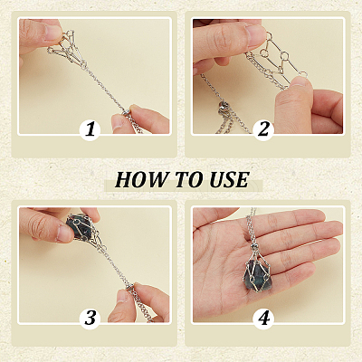 6Pcs 2 Colors Iron Cable Chain Empty Macrame Pouch Pendant Slider Necklace Making NJEW-NB0001-32-1