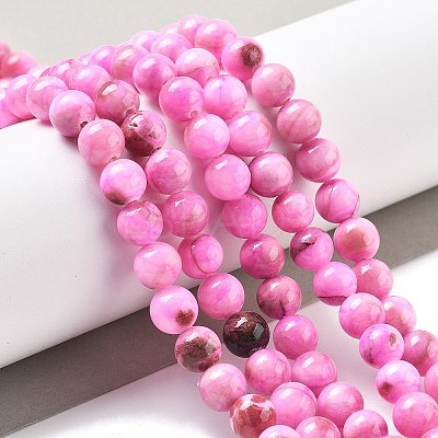 Natural Persian Jade Beads Strands G-A255-A02-02G-1