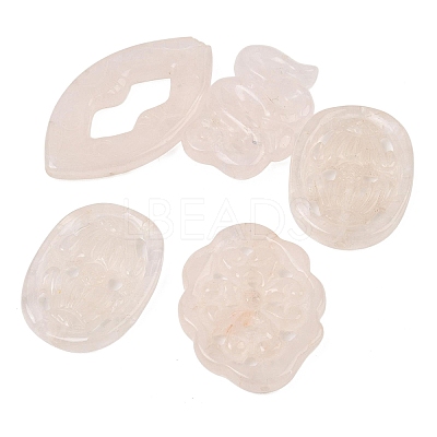 Natural Rose Quartz Carved Beads GG-CBA3D9B-01-1