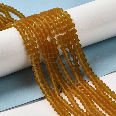 Imitate Austrian Crystal Frosted Glass Beads Strands EGLA-A039-T6mm-MD28-1