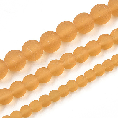Transparent Glass Beads Strands GLAA-T032-T6mm-MD08-1