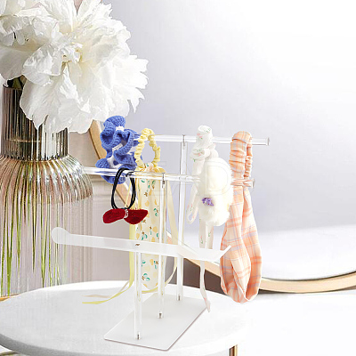 3-Tier Acrylic Hairband Display Stand ODIS-WH0030-82-1