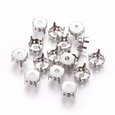 Non-Tarnish 201 Stainless Steel Sew on Prong Settings STAS-L229-03B-1