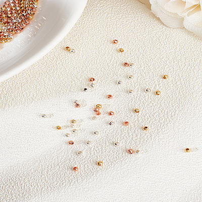 240Pcs 3 Colors Brass Spacer Beads KK-LP0002-05-1