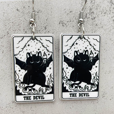 Cartoon Theme Acrylic Dangle Earrings FS-WG40F70-06-1