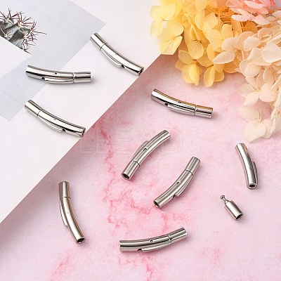 Tarnish Resistant Smooth Surface 304 Stainless Steel Bayonet Clasps STAS-N002-02-3mm-1