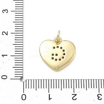 Brass Micro Pave Clear Cubic Zirconia Pendants KK-D229-01G-07-1