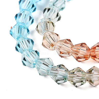 Gradient Color Baking Paint Glass Bead Strands X1-DGLA-A039-T2mm-A016-1