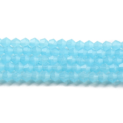 Imitation Jade Glass Beads Strands EGLA-A039-J4mm-D03-1