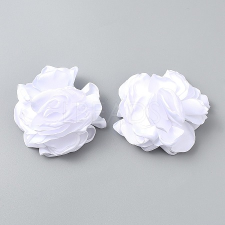 Flower Cloth Shoe Decoration AJEW-WH0039-45B-1
