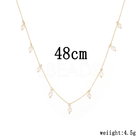 Pearl Pendant Necklaces VU5374-1-1