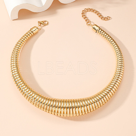 Chunky Alloy Snake Chain Choker Necklaces for Women FS-WG830F0-01-1