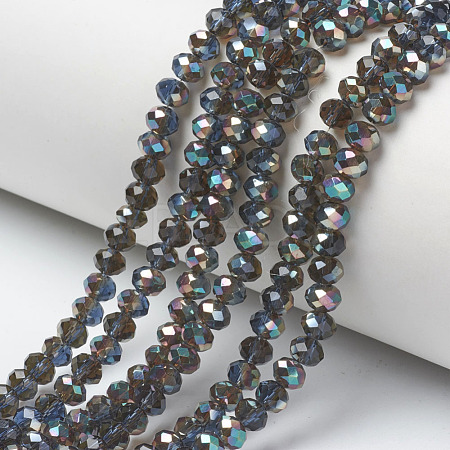 Electroplate Glass Beads Strands EGLA-A034-T6mm-J04-1