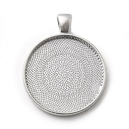 Alloy Pendant Cabochon Settings X-PALLOY-A13349-P-NR-1