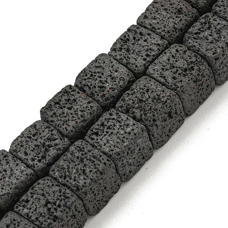 Natural Lava Rock Beads Strands G-C136-F02-01-1