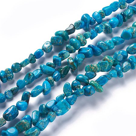 Natural Imperial Jasper Bead Strands X-G-P444-05C-1