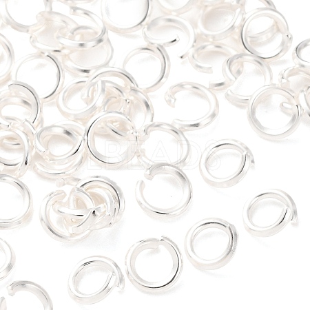 Brass Open Jump Rings KK-G604-08S-24-1