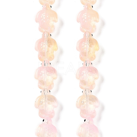 Transparent Glass Enamel Beads Strands GLAA-B021-06K-1