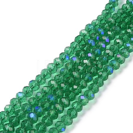 Electroplate Glass Beads Strands X1-EGLA-A034-T8mm-L12-1