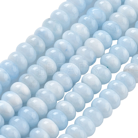 2 Strands Natural White Jade Beads Strands G-PA0001-23D-1