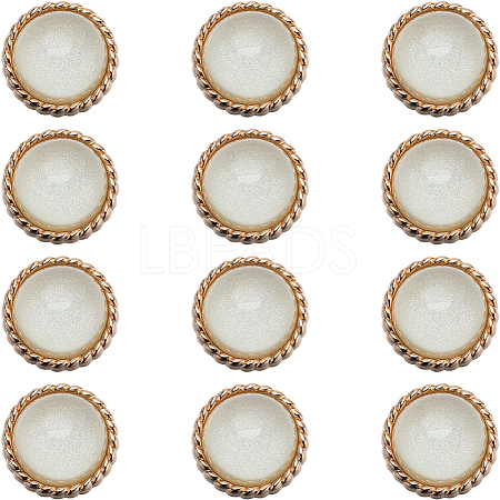 12Pcs ABS Plastic Shank Buttons BUTT-GF0003-47B-1