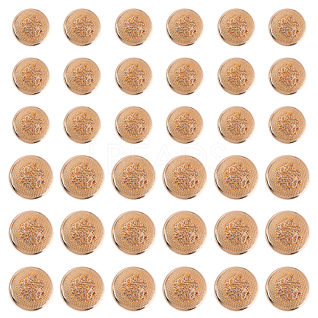 60Pcs 2 Styles Alloy 1-Hole Shank Buttons BUTT-AR0001-32-1