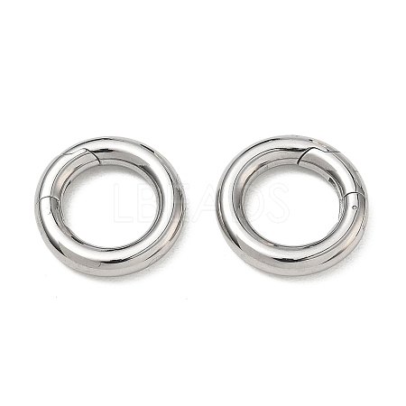 Tarnish Resistant 304 Stainless Steel Spring Gate Rings STAS-D070-01P-1