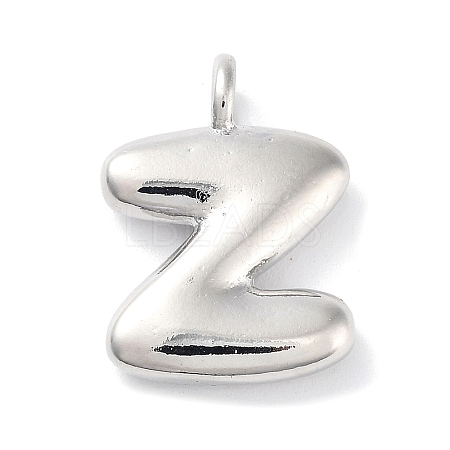 Rack Plating Brass Balloon Letter Pendants X-KK-C050-01P-Z-1