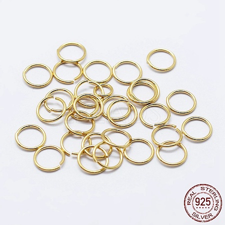 925 Sterling Silver Open Jump Rings STER-F036-02G-0.9x9mm-1