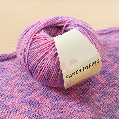 Wool Rainbow Segment Dyed Knitting Yarn PW-WGBB63E-03-1