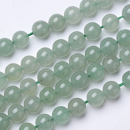 Natural Green Aventurine Beads Strands G-D855-09-10mm-1