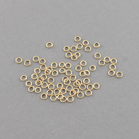 Iron Open Jump Rings IFIN-R189-8x0.7mm-G-1