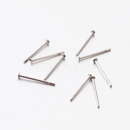 304 Stainless Steel Stud Earring Findings STAS-E074-12-1