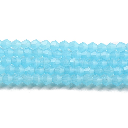 Imitation Jade Glass Beads Strands EGLA-A039-J4mm-D03-1