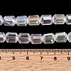 Electroplate Transparent Column Glass Beads Strands EGLA-A043-02-AB04-4