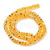 Electroplate Transparent Glass Beads Strands EGLA-A046-01B-07-3