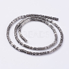 Electroplate Non-magnetic Synthetic Hematite Bead Strands G-K225-02D-1