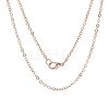 Brass Cable Chains Necklace Making MAK-N029-01RG-1